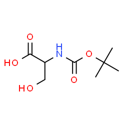ChemSpider 2D Image | N-(tert-Butoxycarbonyl)serine | C8H15NO5