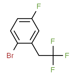 ChemSpider 2D Image | 1-Bromo-4-fluoro-2-(2,2,2-trifluoroethyl)benzene | C8H5BrF4