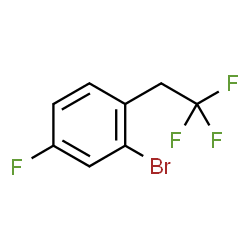 ChemSpider 2D Image | 2-Bromo-4-fluoro-1-(2,2,2-trifluoroethyl)benzene | C8H5BrF4