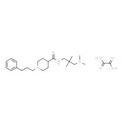 ChemSpider 2D Image | N-[3-(Dimethylamino)-2,2-dimethylpropyl]-1-(3-phenylpropyl)-4-piperidinecarboxamide ethanedioate (1:1) | C24H39N3O5