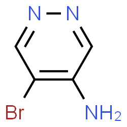 ChemSpider 2D Image | 5-Bromo-4-pyridazinamine | C4H4BrN3