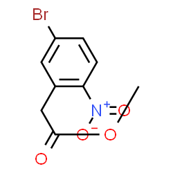 ChemSpider 2D Image | Methyl (5-bromo-2-nitrophenyl)acetate | C9H8BrNO4