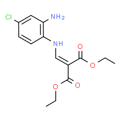 ChemSpider 2D Image | Diethyl {[(2-amino-4-chlorophenyl)amino]methylene}malonate | C14H17ClN2O4