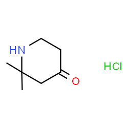 ChemSpider 2D Image | 2,2-Dimethylpiperidin-4-one hydrochloride | C7H14ClNO