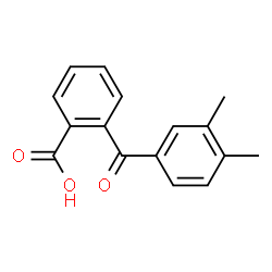 ChemSpider 2D Image | 2-(3,4-DIMETHYLBENZOYL)BENZOIC ACID | C16H14O3