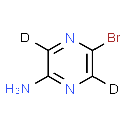 ChemSpider 2D Image | 5-Bromo-2-(~2~H_2_)pyrazinamine | C4H2D2BrN3