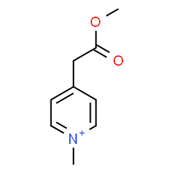ChemSpider 2D Image | 4-(2-Methoxy-2-oxoethyl)-1-methylpyridinium | C9H12NO2