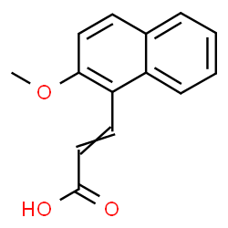 ChemSpider 2D Image | 3-(2-Methoxy-1-naphthyl)acrylic acid | C14H12O3