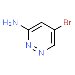 ChemSpider 2D Image | 5-Bromo-3-pyridazinamine | C4H4BrN3