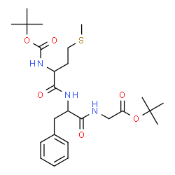 ChemSpider 2D Image | 2-Methyl-2-propanyl N-{[(2-methyl-2-propanyl)oxy]carbonyl}methionylphenylalanylglycinate | C25H39N3O6S