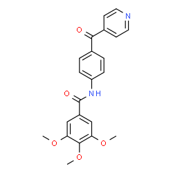 ChemSpider 2D Image | N-(4-Isonicotinoylphenyl)-3,4,5-trimethoxybenzamide | C22H20N2O5