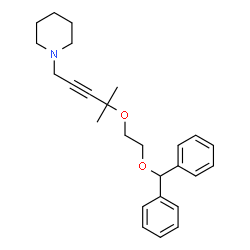 ChemSpider 2D Image | 1-[4-(2-Benzhydryloxy-ethoxy)-4-methyl-pent-2-ynyl]-piperidine | C26H33NO2