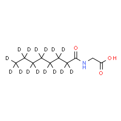 ChemSpider 2D Image | N-(~2~H_15_)Octanoylglycine | C10H4D15NO3