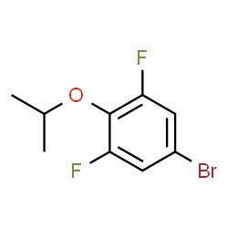 ChemSpider 2D Image | 5-Bromo-1,3-difluoro-2-isopropoxybenzene | C9H9BrF2O