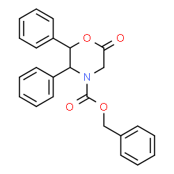 ChemSpider 2D Image | Benzyl 6-oxo-2,3-diphenyl-4-morpholinecarboxylate | C24H21NO4