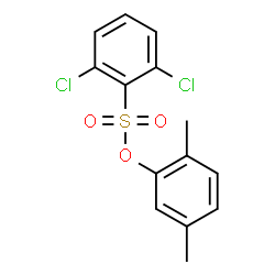ChemSpider 2D Image | 2,5-Dimethylphenyl 2,6-dichlorobenzenesulfonate | C14H12Cl2O3S