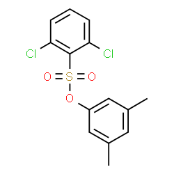 ChemSpider 2D Image | 3,5-Dimethylphenyl 2,6-dichlorobenzenesulfonate | C14H12Cl2O3S