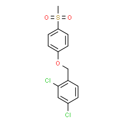 ChemSpider 2D Image | 2,4-Dichloro-1-{[4-(methylsulfonyl)phenoxy]methyl}benzene | C14H12Cl2O3S