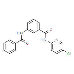 ChemSpider 2D Image | 3-(Benzoylamino)-N-(5-chloropyridin-2-yl)benzamide | C19H14ClN3O2