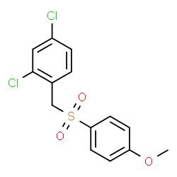 ChemSpider 2D Image | 2,4-Dichloro-1-{[(4-methoxyphenyl)sulfonyl]methyl}benzene | C14H12Cl2O3S