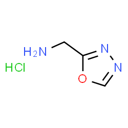 ChemSpider 2D Image | (1,3,4-Oxadiazol-2-yl)methanamine hydrochloride | C3H6ClN3O