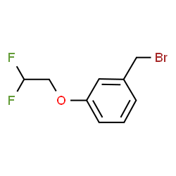 ChemSpider 2D Image | 1-(Bromomethyl)-3-(2,2-difluoroethoxy)benzene | C9H9BrF2O