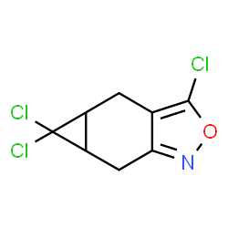 ChemSpider 2D Image | 3,5,5-Trichloro-4a,5,5a,6-tetrahydro-4H-cyclopropa[f][2,1]benzoxazole | C8H6Cl3NO