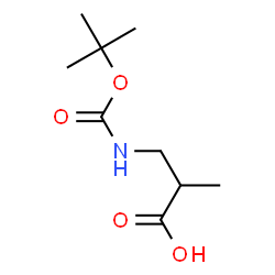 ChemSpider 2D Image | 3-(Boc-amino)-2-methylpropanoic acid | C9H17NO4