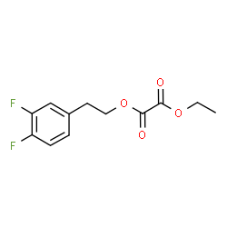 ChemSpider 2D Image | 2-(3,4-Difluorophenyl)ethyl ethyl oxalate | C12H12F2O4