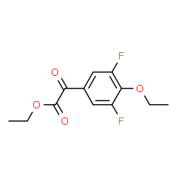 ChemSpider 2D Image | Ethyl (4-ethoxy-3,5-difluorophenyl)(oxo)acetate | C12H12F2O4