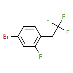 ChemSpider 2D Image | 4-Bromo-2-fluoro-1-(2,2,2-trifluoroethyl)benzene | C8H5BrF4
