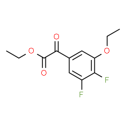 ChemSpider 2D Image | Ethyl (3-ethoxy-4,5-difluorophenyl)(oxo)acetate | C12H12F2O4