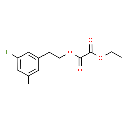ChemSpider 2D Image | 2-(3,5-Difluorophenyl)ethyl ethyl oxalate | C12H12F2O4