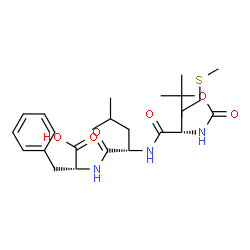ChemSpider 2D Image | N-{[(2-Methyl-2-propanyl)oxy]carbonyl}methionyl-L-leucyl-D-phenylalanine | C25H39N3O6S