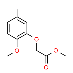 ChemSpider 2D Image | Methyl (5-iodo-2-methoxyphenoxy)acetate | C10H11IO4
