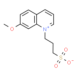 ChemSpider 2D Image | 3-(7-Methoxy-1-quinoliniumyl)-1-propanesulfonate | C13H15NO4S