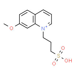 ChemSpider 2D Image | 7-Methoxy-1-(3-sulfopropyl)quinolinium | C13H16NO4S
