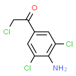 ChemSpider 2D Image | 1-(4-Amino-3,5-dichlorophenyl)-2-chloroethanone | C8H6Cl3NO
