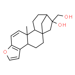 ChemSpider 2D Image | 17-(Hydroxymethyl)-12-methyl-8-oxapentacyclo[14.2.1.0~1,13~.0~4,12~.0~5,9~]nonadeca-5(9),6,10-trien-17-ol | C20H26O3
