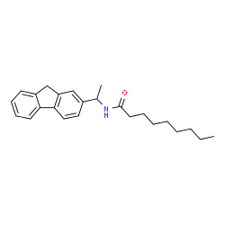 ChemSpider 2D Image | N-[1-(9H-Fluoren-2-yl)ethyl]nonanamide | C24H31NO