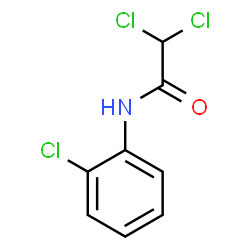 ChemSpider 2D Image | 2,2-Dichloro-N-(2-chlorophenyl)acetamide | C8H6Cl3NO