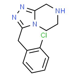 ChemSpider 2D Image | 3-(2-Chlorobenzyl)-5,6,7,8-tetrahydro[1,2,4]triazolo[4,3-a]pyrazine | C12H13ClN4