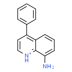 ChemSpider 2D Image | 8-Amino-4-phenylquinolinium | C15H13N2