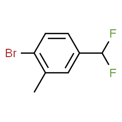 ChemSpider 2D Image | 1-Bromo-4-(difluoromethyl)-2-methylbenzene | C8H7BrF2