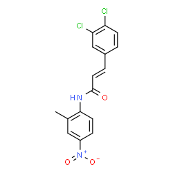 ChemSpider 2D Image | (2E)-3-(3,4-Dichlorophenyl)-N-(2-methyl-4-nitrophenyl)acrylamide | C16H12Cl2N2O3