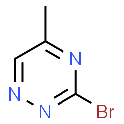 ChemSpider 2D Image | 3-Bromo-5-methyl-1,2,4-triazine | C4H4BrN3