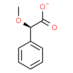 ChemSpider 2D Image | (2R)-Methoxy(phenyl)acetate | C9H9O3