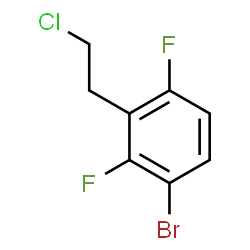 ChemSpider 2D Image | 1-Bromo-3-(2-chloroethyl)-2,4-difluorobenzene | C8H6BrClF2