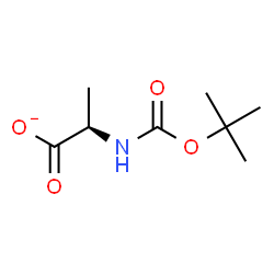 ChemSpider 2D Image | (2R)-2-({[(2-Methyl-2-propanyl)oxy]carbonyl}amino)propanoate | C8H14NO4