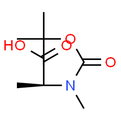 ChemSpider 2D Image | Boc-N-Me-Ala-OH | C9H17NO4